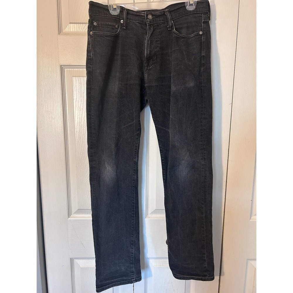Abercrombie & Fitch Men's Jeans 32x32 Kennan Straight Stretch Jeans Black
